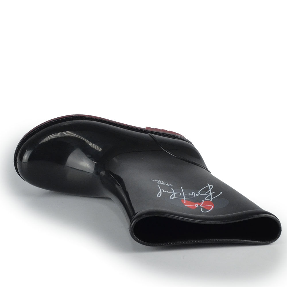 Kit Bota Galocha Infantil Grendene Feminina Minnie com Capa 23083 - Foto 4