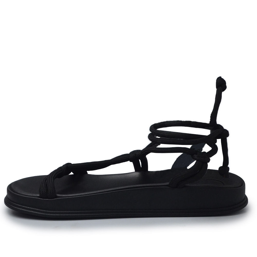 Sandália Papete Moleca Feminina com Amarração 5509.107 - Foto 3