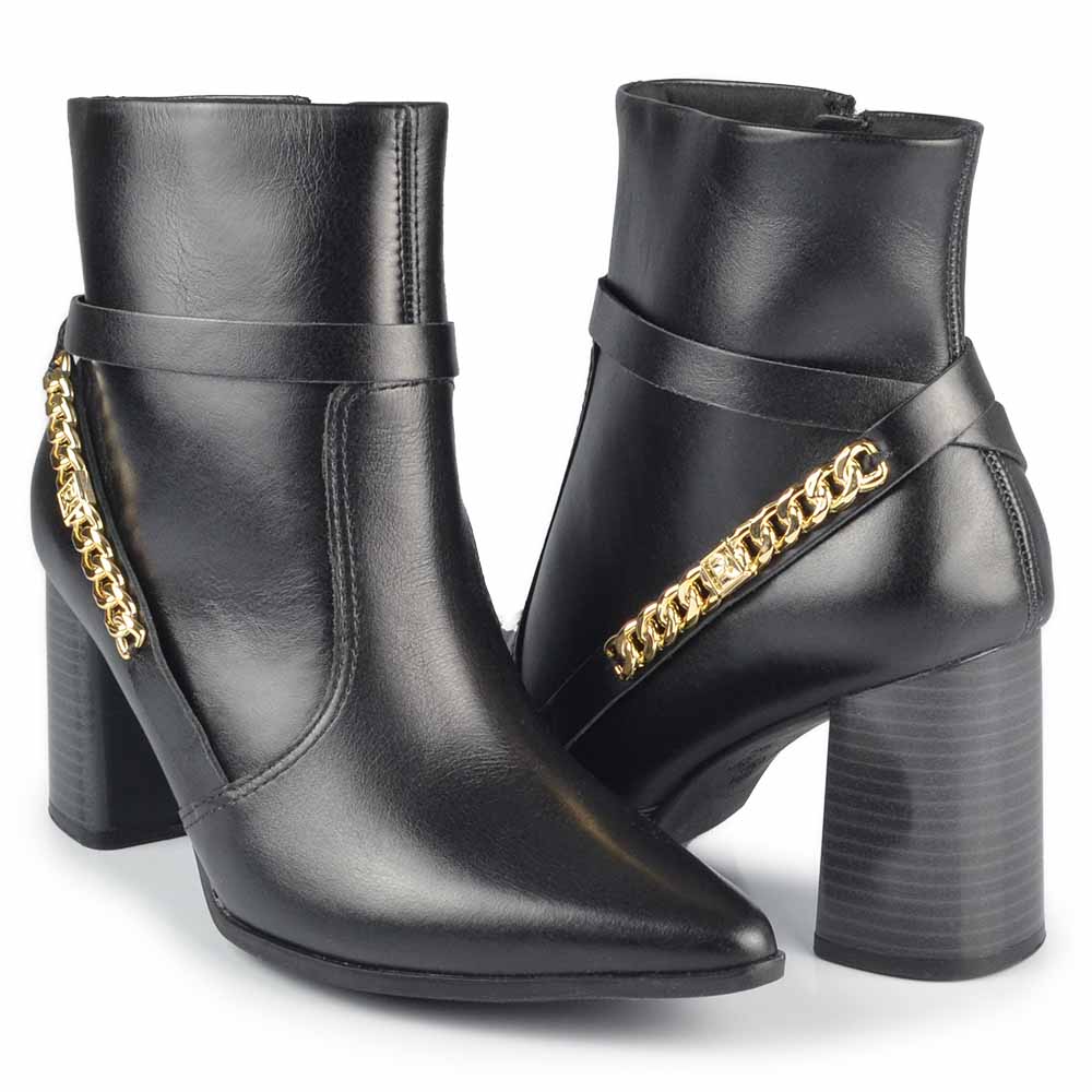 Bota Cano Curto Ramarim Feminino Slato Bloco 2568101 - Foto 6