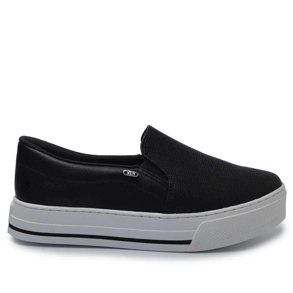 Flatform Via Marte OnÃ§a Tênis Via Slip On Via Marte Flatform