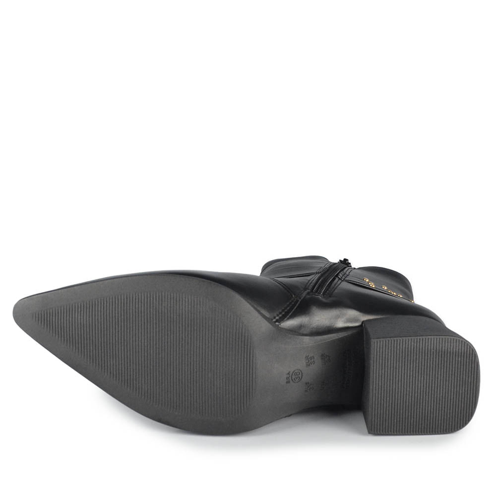 Bota Cano Curto Ramarim Feminino Salto Bloco 2559131 - Foto 5