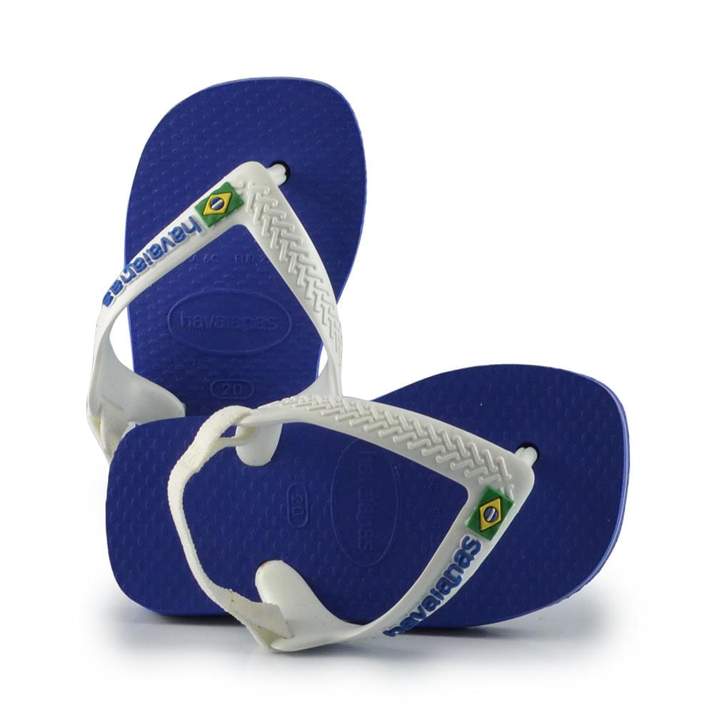 Chinelo Infantil Havaianas XS Baby 24/25 BRASIL LOGO - Foto 1