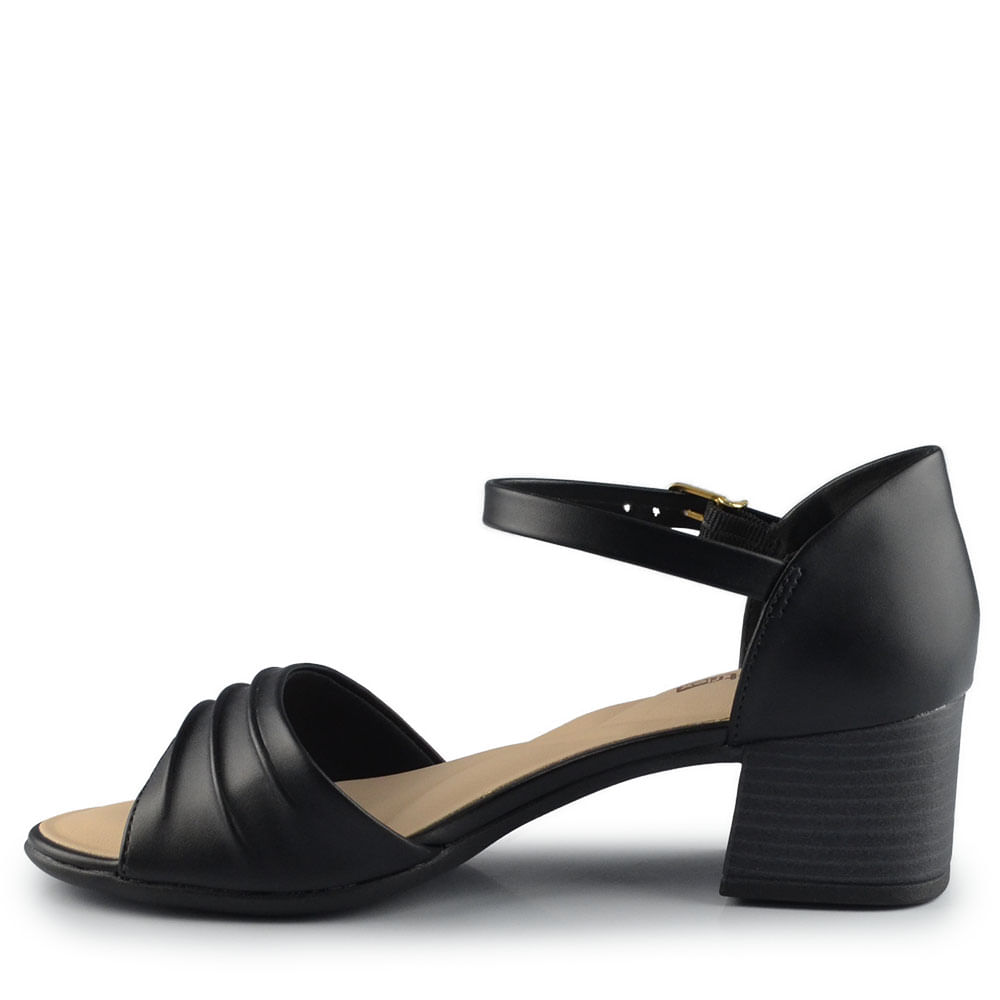 Sandália Comfortflex Feminina Salto Médio 2556304 - Foto 3