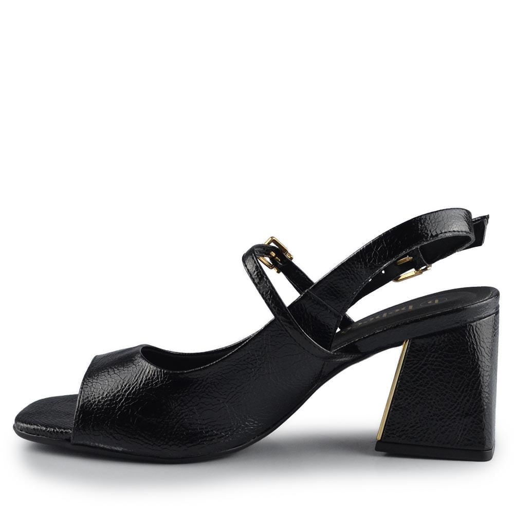 Sandália Feminina Bebece Salto Bloco Envernizada T6099-115 - Foto 3