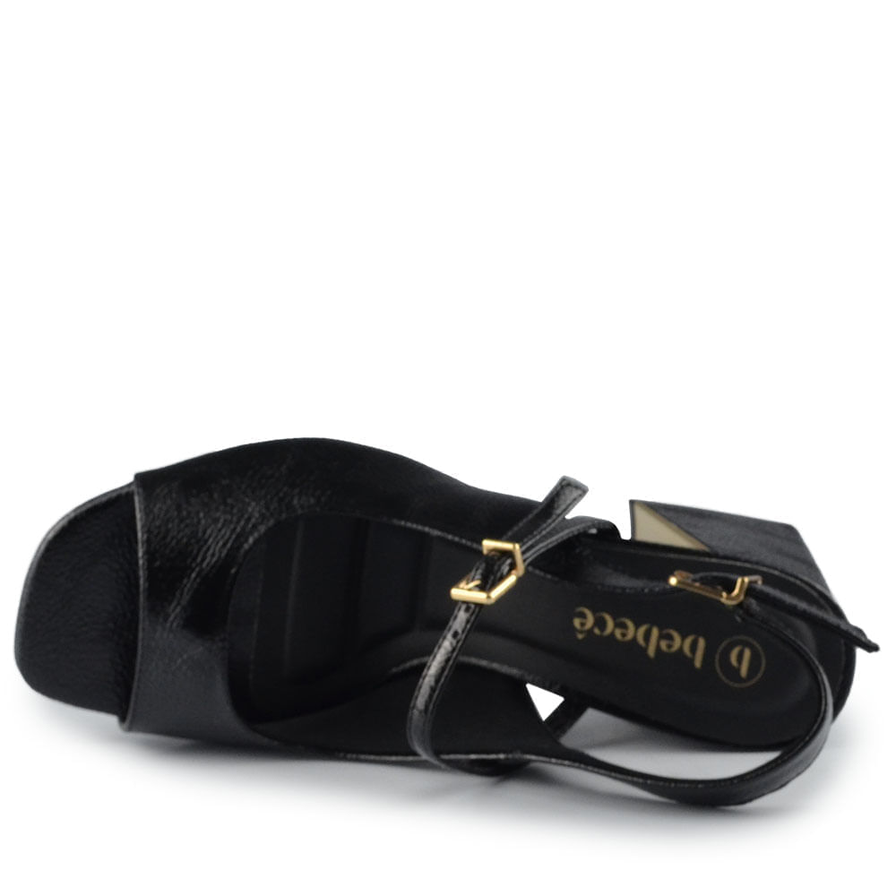 Sandália Feminina Bebece Salto Bloco Envernizada T6099-115 - Foto 4