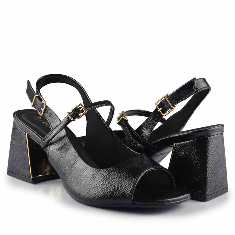 Sandália Feminina Bebece Salto Bloco Envernizada T6099-115 - Foto 6