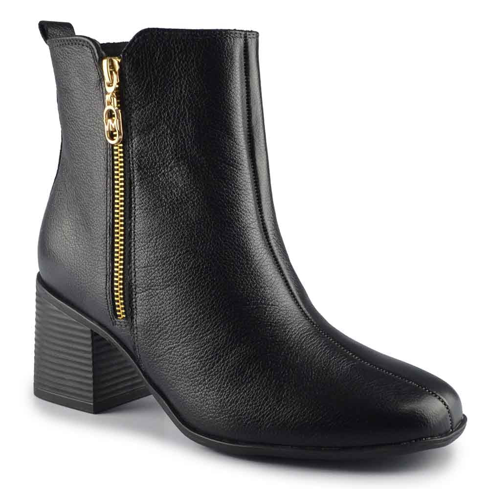 Bota Cano Curto Via Marte Feminina 224-003-01 - Foto 2