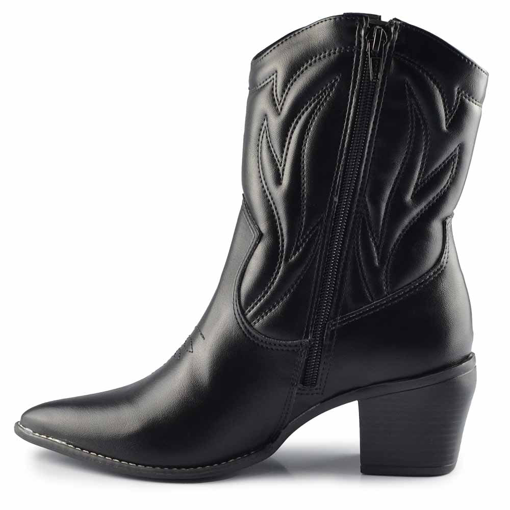 Bota Western Via Marte Feminina 054-009-01 - Foto 3