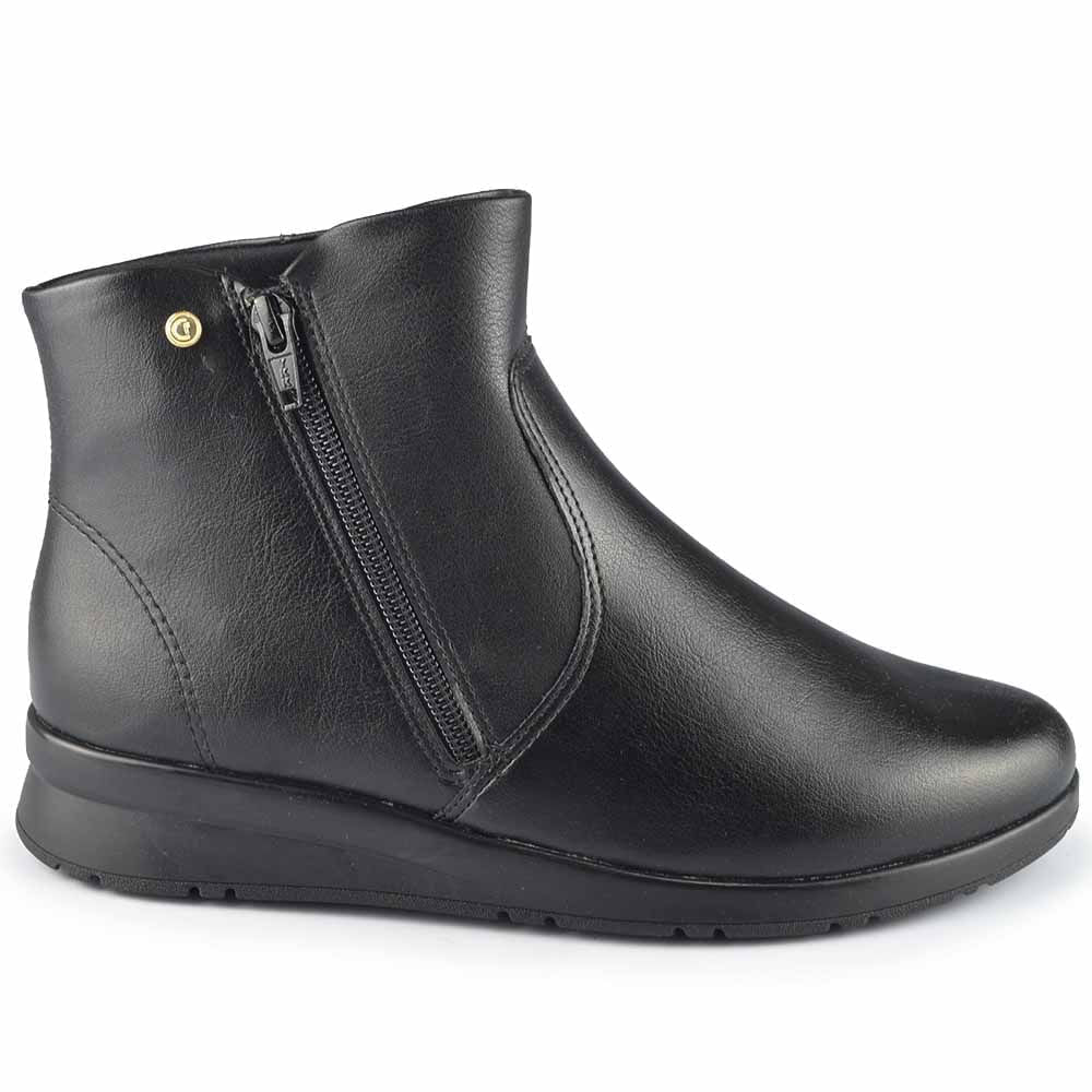 Bota Cano Curto Comfortflex Feminina 2592303 - Foto 1