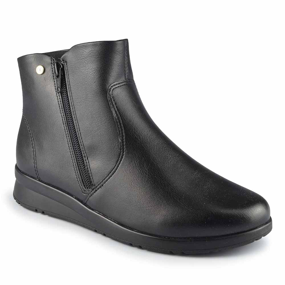 Bota Cano Curto Comfortflex Feminina 2592303 - Foto 2