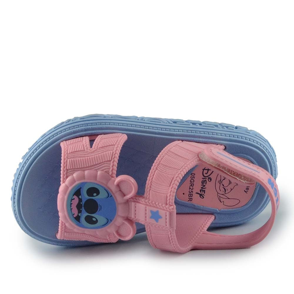 Kit Sandália Infantil Grendene Feminina Disney 25 Puff Bag - Foto 4