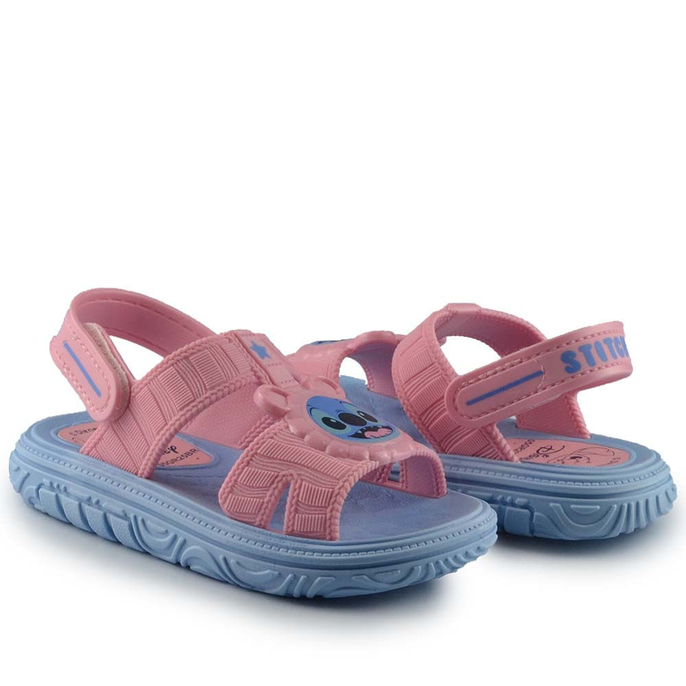 Kit Sandália Infantil Grendene Feminina Disney 25 Puff Bag - Foto 6