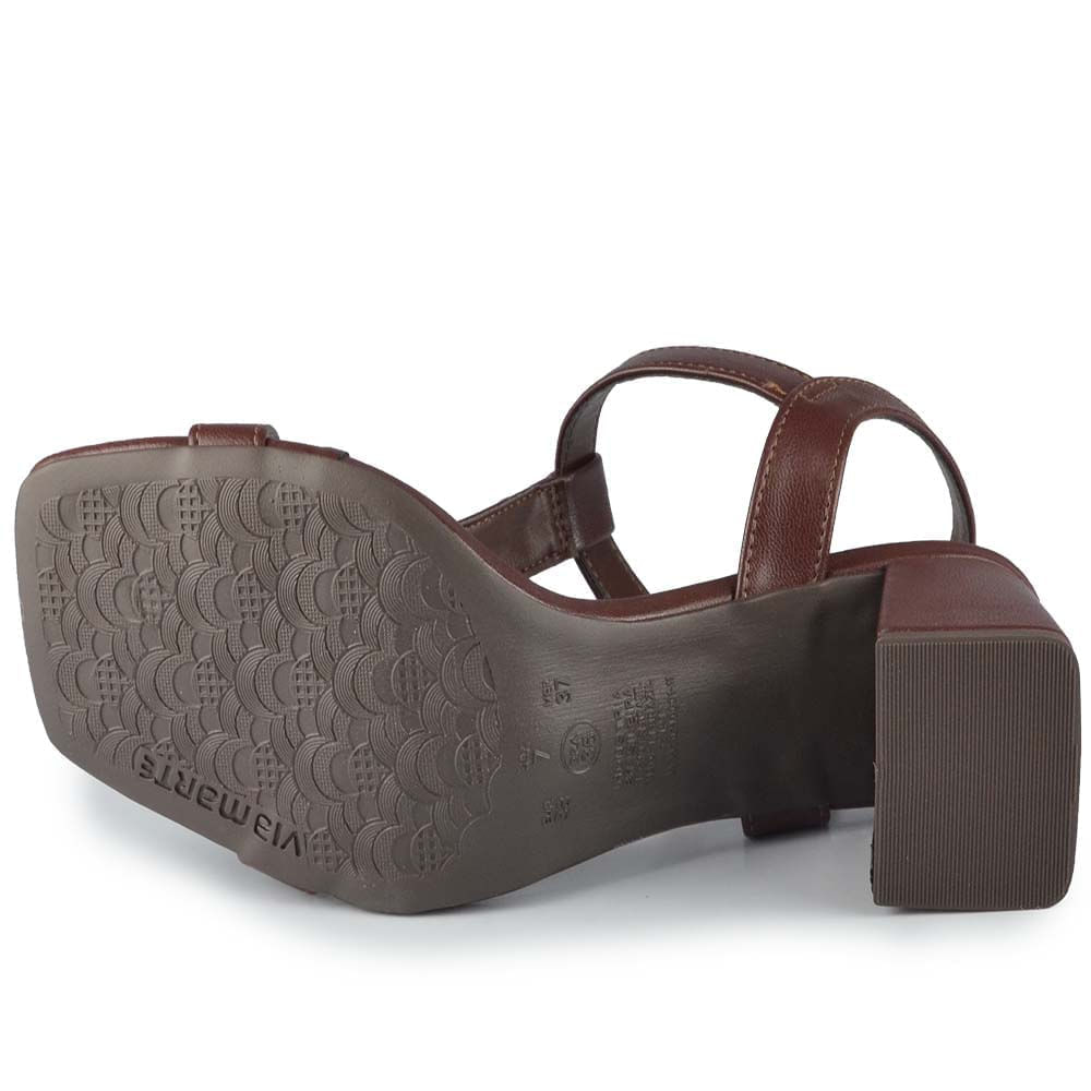 Sandália Via Marte Feminina Salto Bloco 171-036-01 - Foto 5