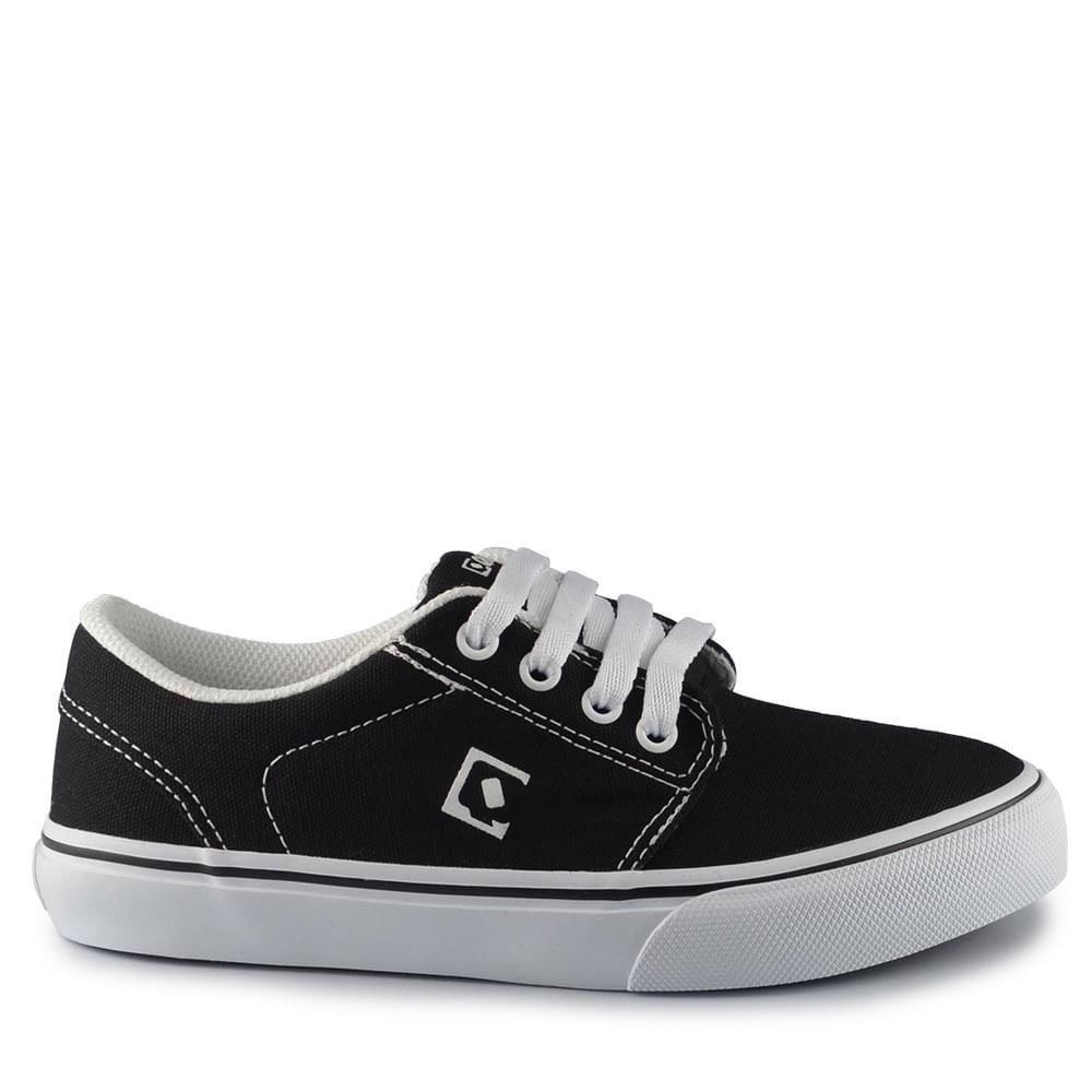 Qix Shop Tenis Preto Qix Feminino Tênis Qix Cookie Preto Branco Ex