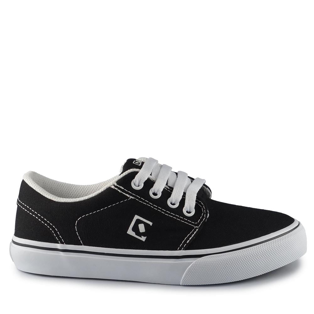 Qix Shop Tenis Preto Qix Feminino Tênis Qix Cookie Preto Branco Ex
