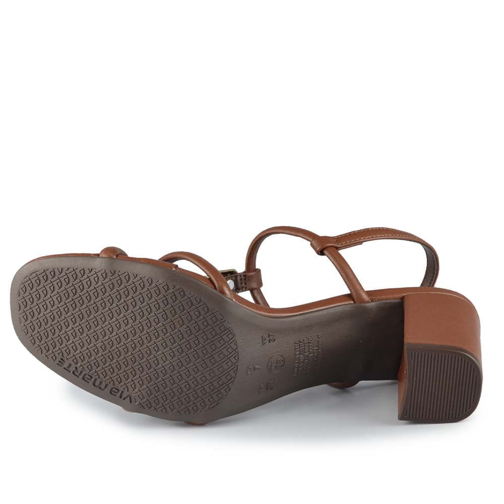 Sandália Via Marte Feminina Salto Bloco 265-006-02 - Foto 5