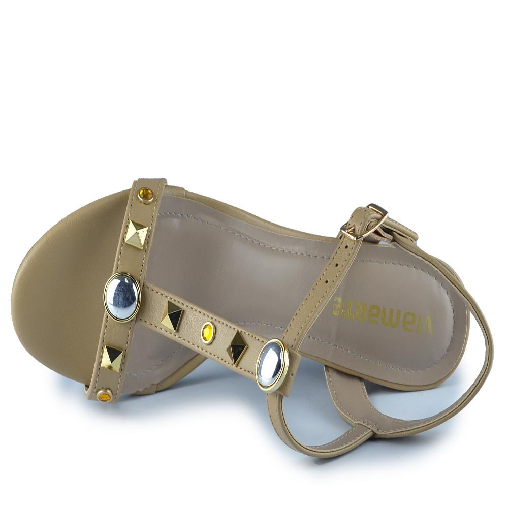 Sandália Via Marte Feminina Salto Bloco 142-026-01 - Foto 4