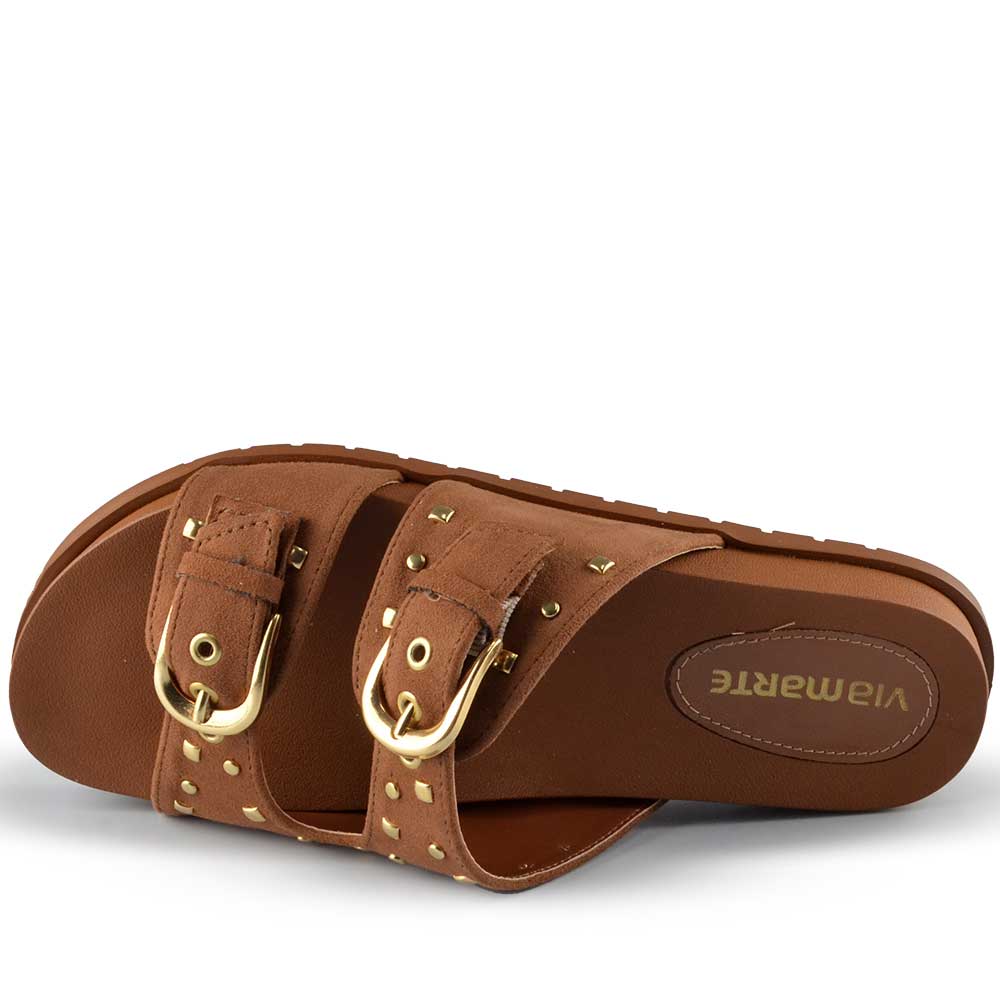 Sandália Papete Via Marte Feminina 174-020-01 - Foto 4