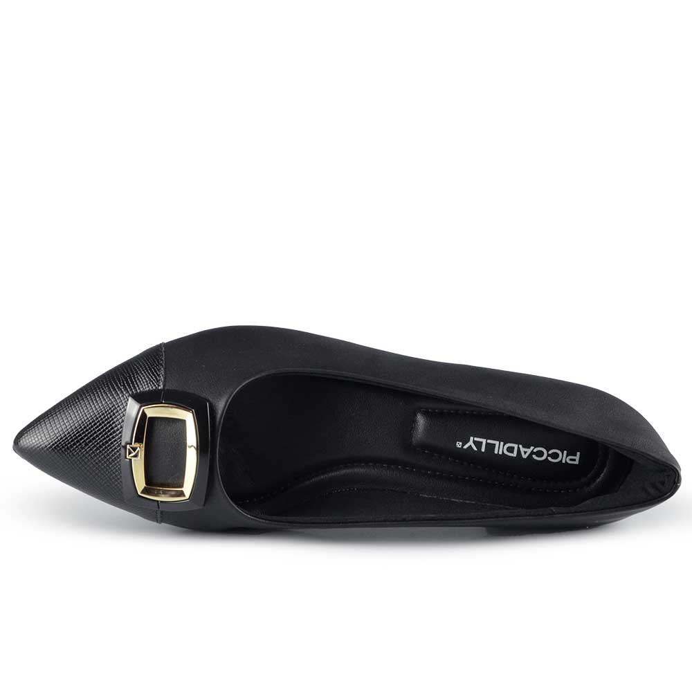 Scarpin Piccadilly Feminino Salto Bloco Baixo 739095 - Foto 4