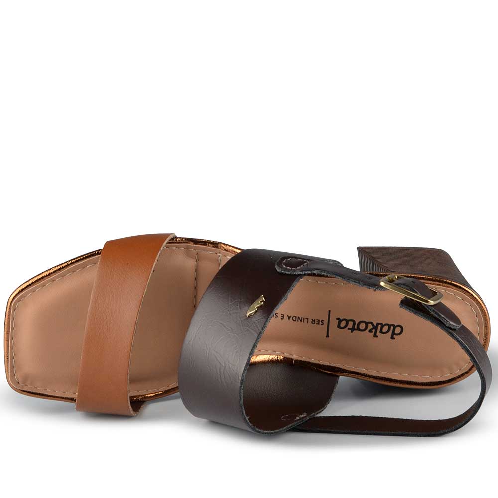 Sandália Salto Bloco Dakota Feminina Y9192 - Foto 4