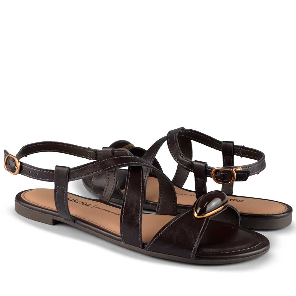 Sandália Rasteira Dakota Feminina Y9644 - Foto 6