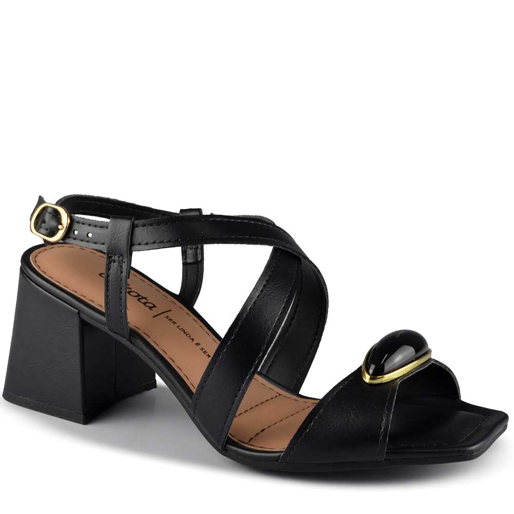 Sandália Salto Bloco Dakota Feminina Y9753 - Foto 2