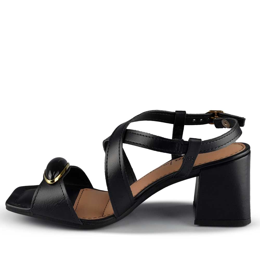 Sandália Salto Bloco Dakota Feminina Y9753 - Foto 3