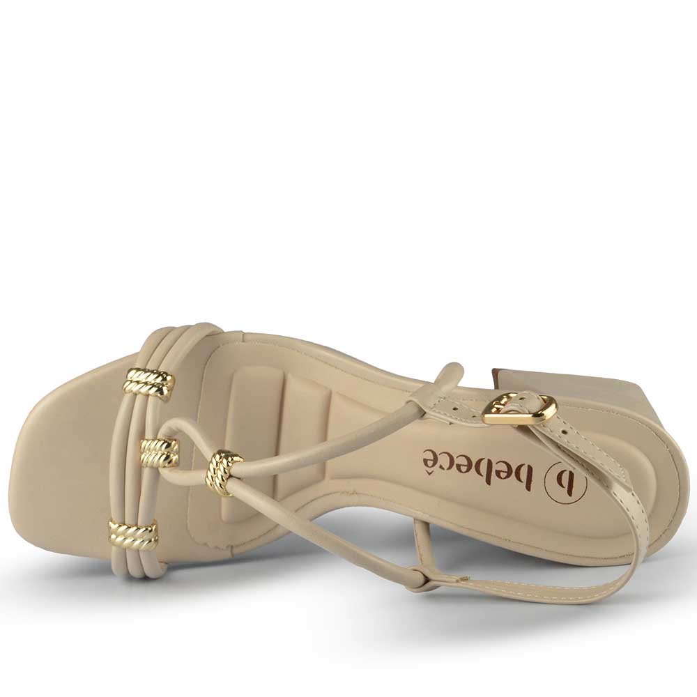 Sandália Salto Bloco Bebece Feminina T6030-124 - Foto 4