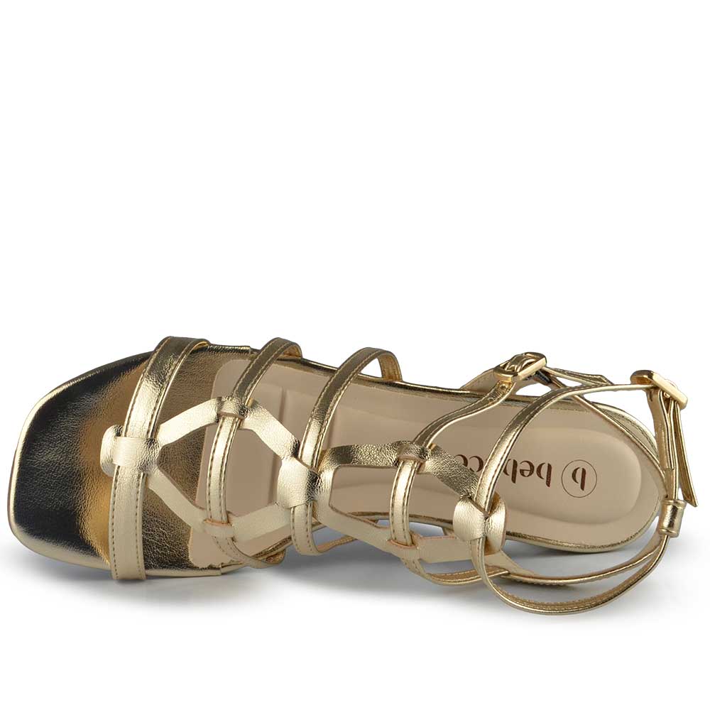 Sandália Salto Baixo Bebece Feminina T2547-042 - Foto 4