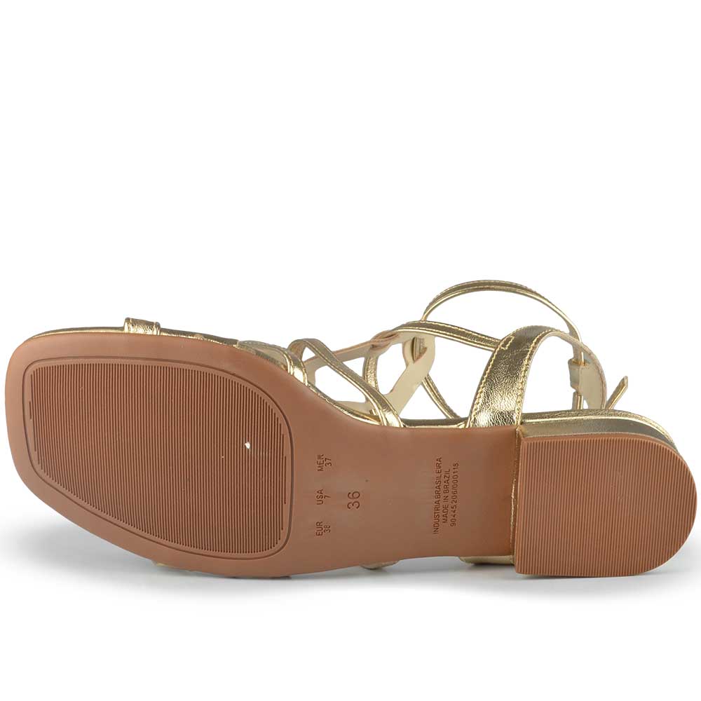 Sandália Salto Baixo Bebece Feminina T2547-042 - Foto 5