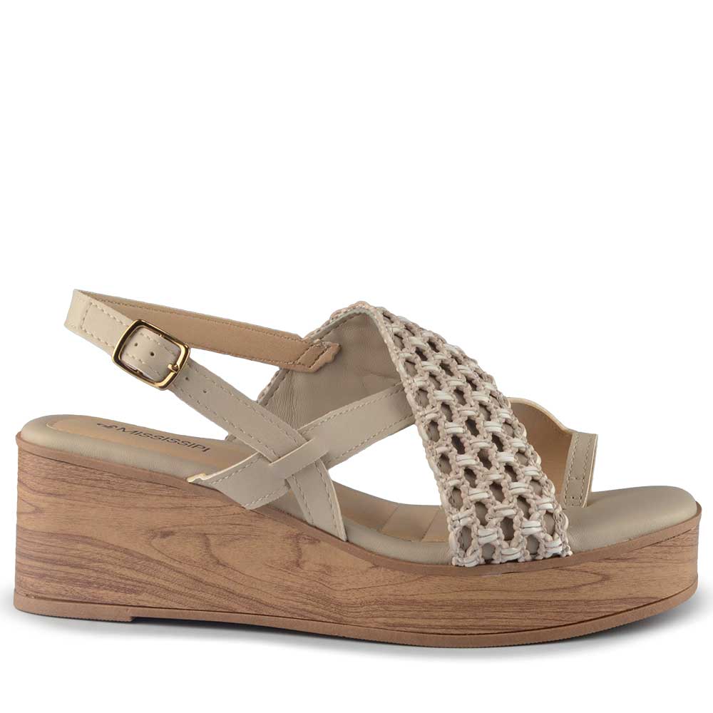 Sandália Anabela Mississipi Feminina MF492 - Foto 1