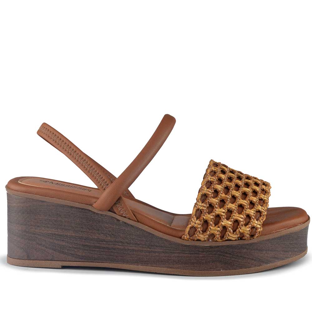 Sandália Anabela Mississipi MF494 - Foto 1