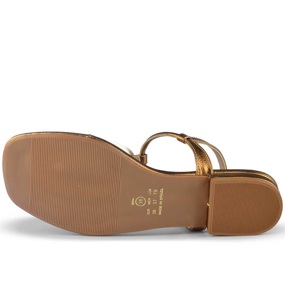 Sandália Rasteira Vero K Feminina 2700.21 - Foto 5