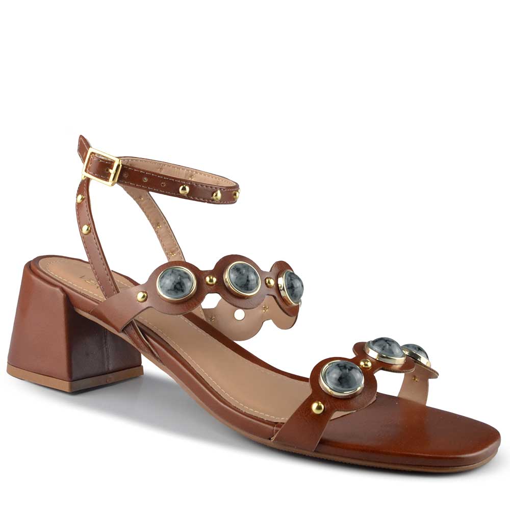 Sandália Salto Médio Vero K Feminina 8900.48 - Foto 2