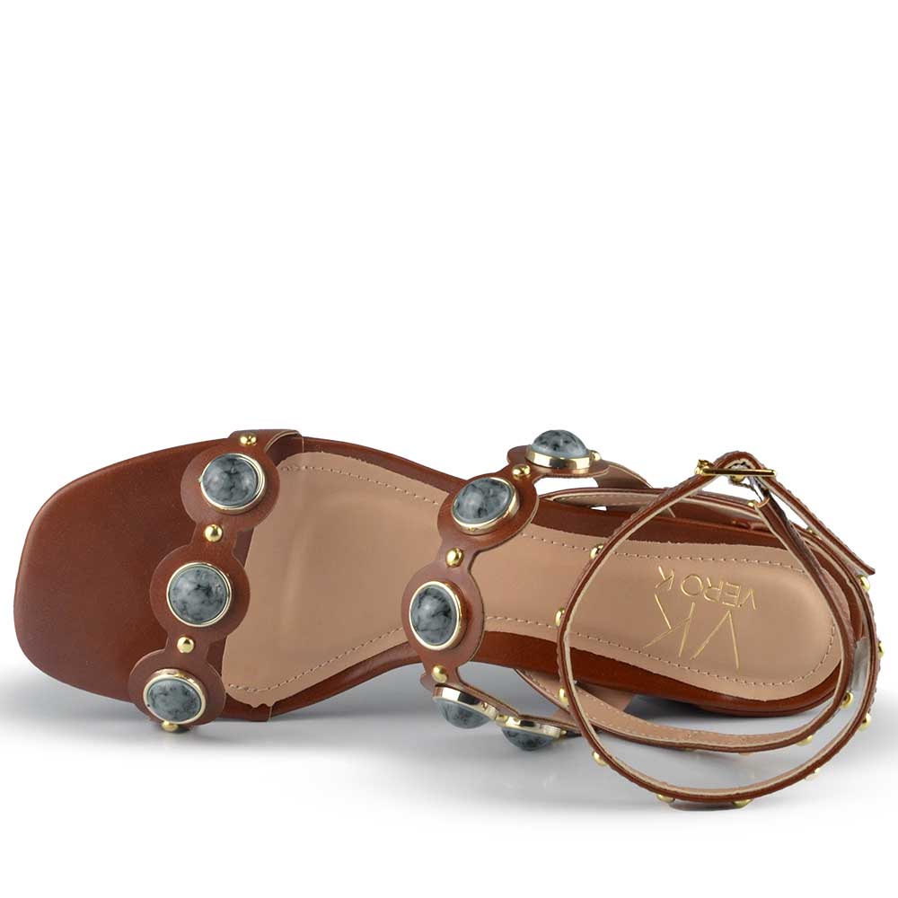 Sandália Salto Médio Vero K Feminina 8900.48 - Foto 4