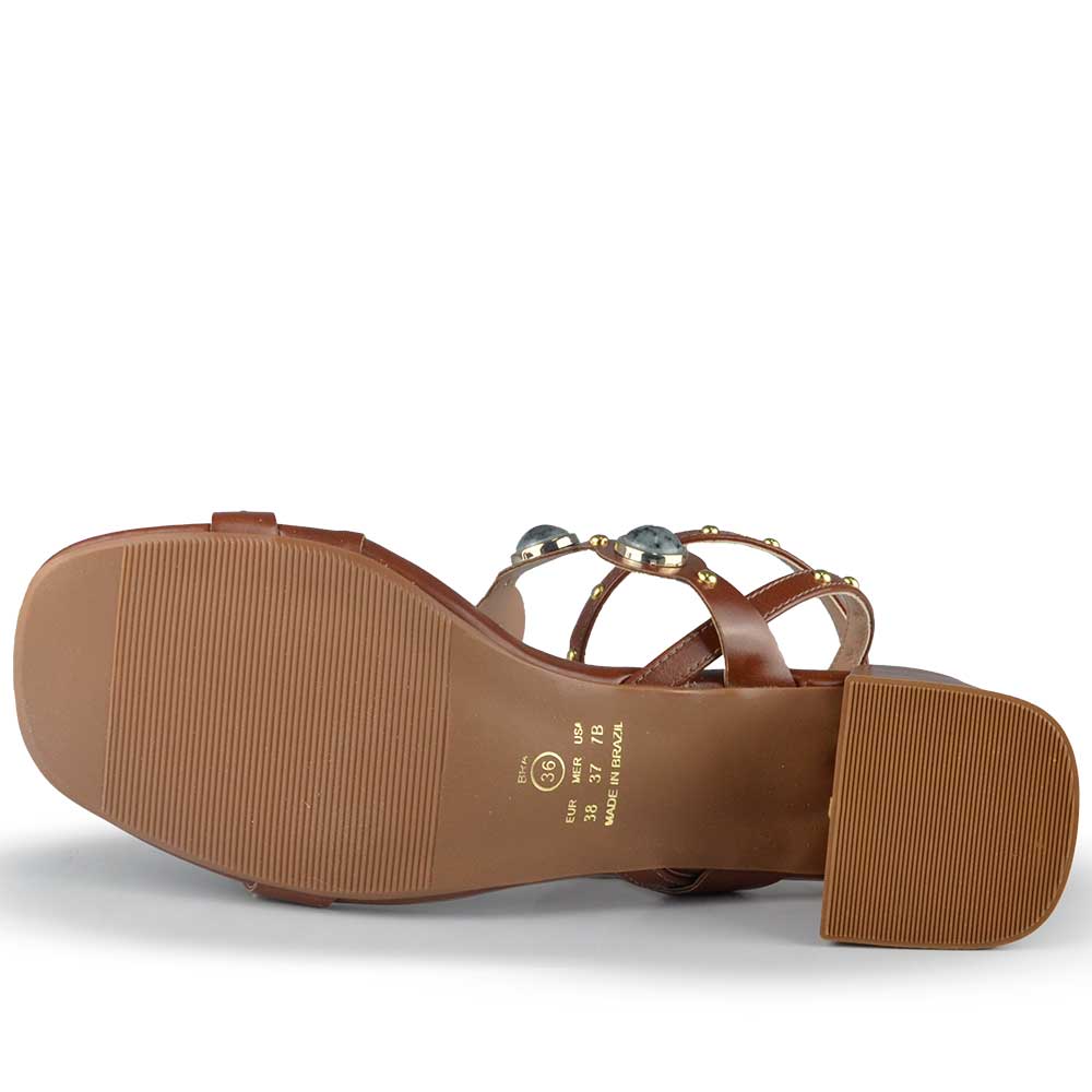 Sandália Salto Médio Vero K Feminina 8900.48 - Foto 5