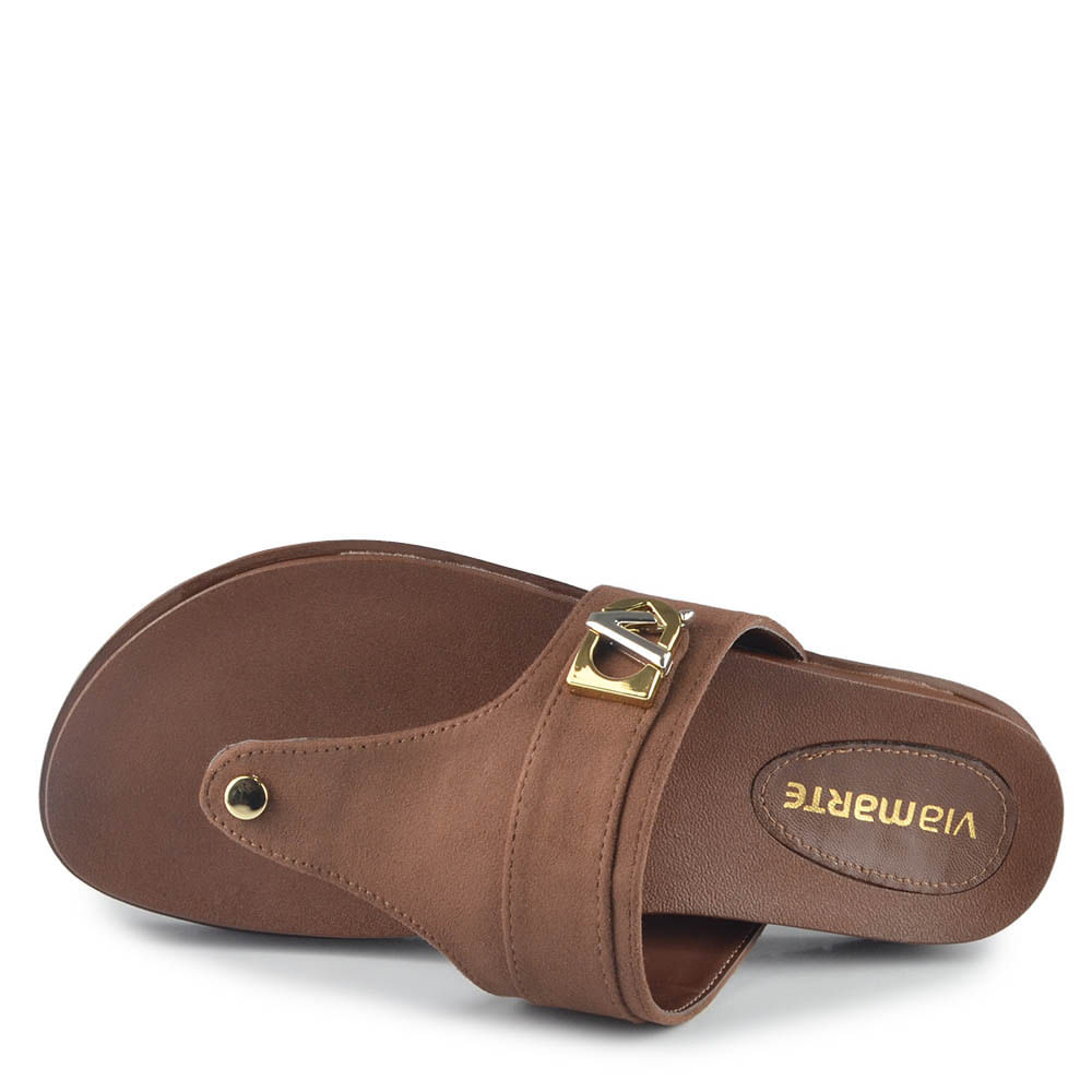 Sandália Papete Via Marte Feminina 174-021-01 - Foto 4