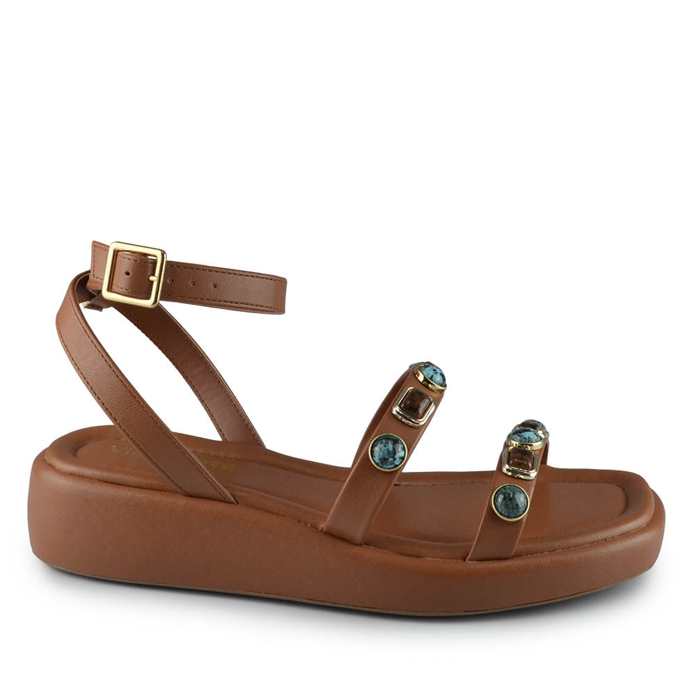 Sandália Papete Via Marte Feminina 267-001-01 - Foto 1