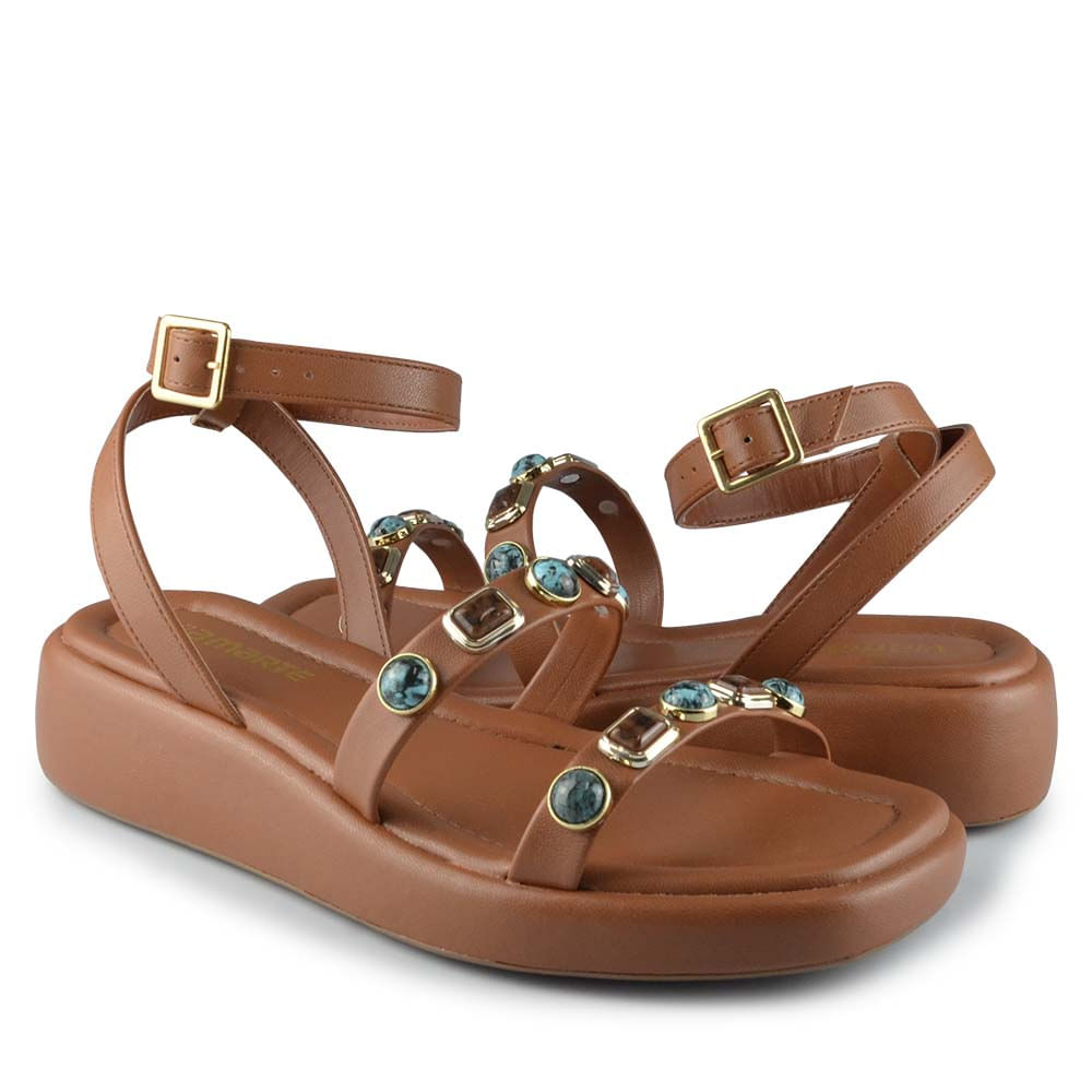 Sandália Papete Via Marte Feminina 267-001-01 - Foto 6