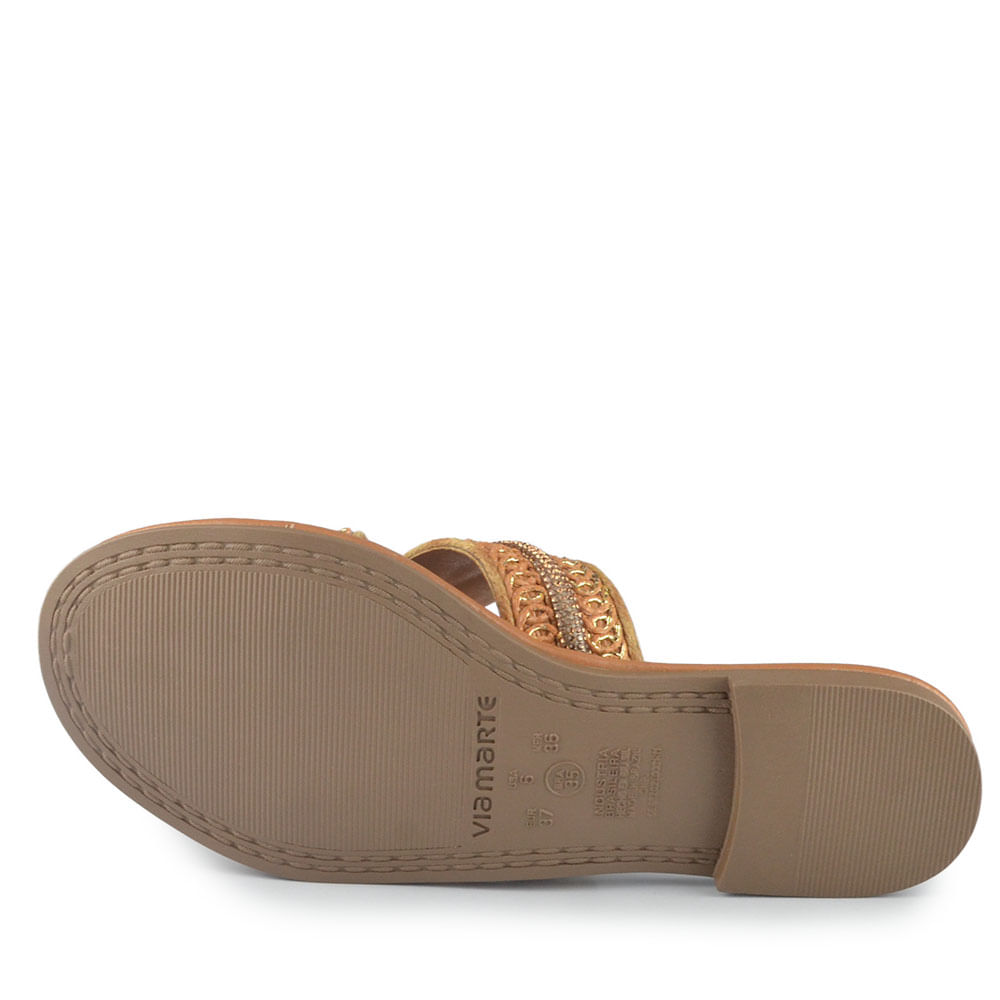 Sandália Rasteira Via Marte Feminina 308-001-01 - Foto 5