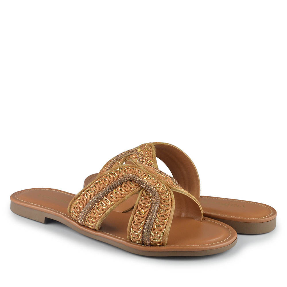 Sandália Rasteira Via Marte Feminina 308-001-01 - Foto 6