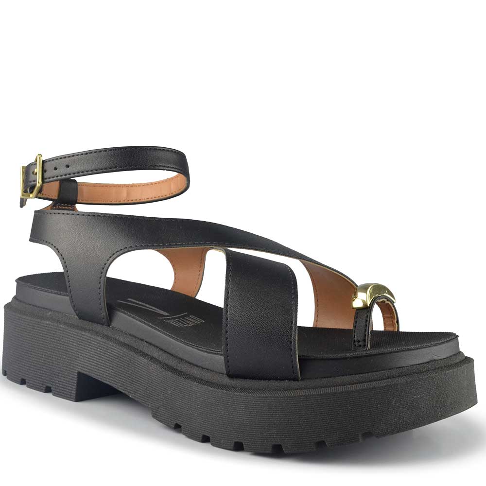 Sandália Flatform Vizzano Feminina Tratorada 6499.122 - Foto 2