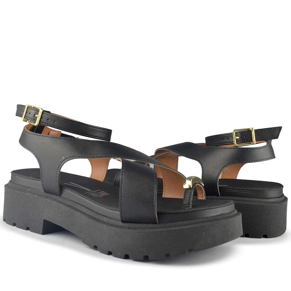 Sandália Flatform Vizzano Feminina Tratorada 6499.122 - Foto 6