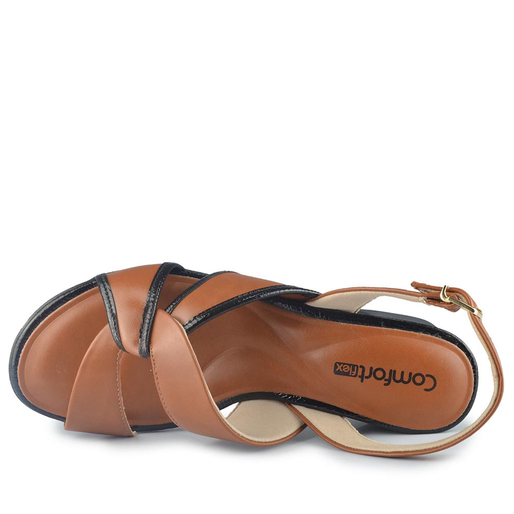 Sandália Salto Bloco Comfortflex Feminina 2556404 - Foto 4