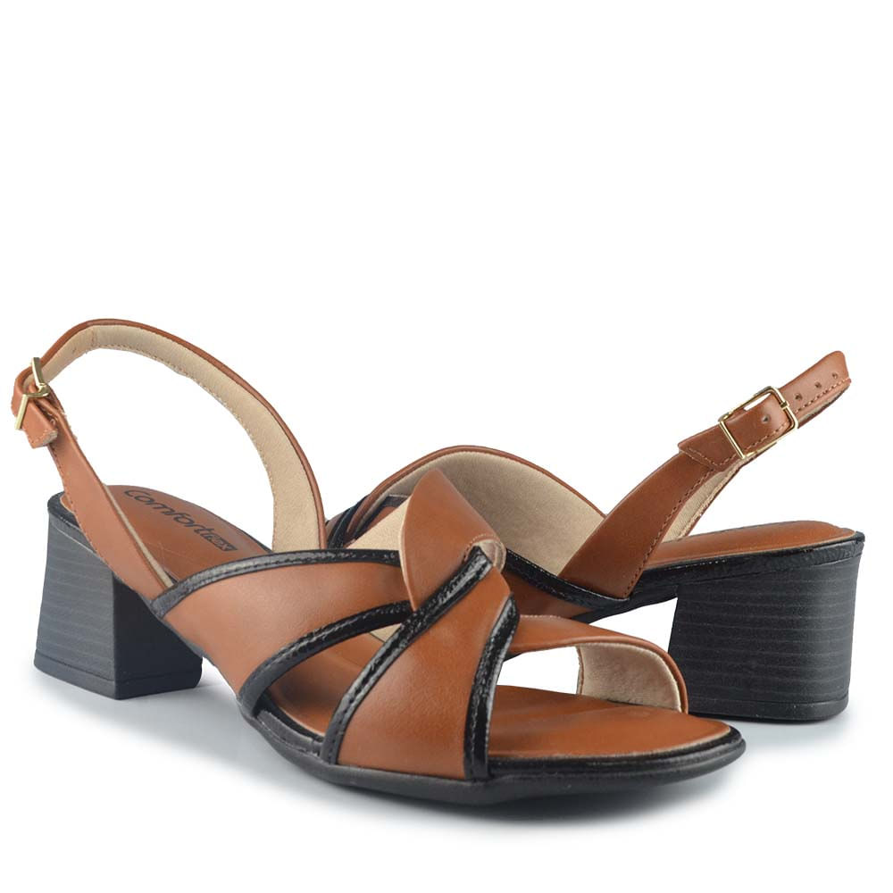 Sandália Salto Bloco Comfortflex Feminina 2556404 - Foto 6