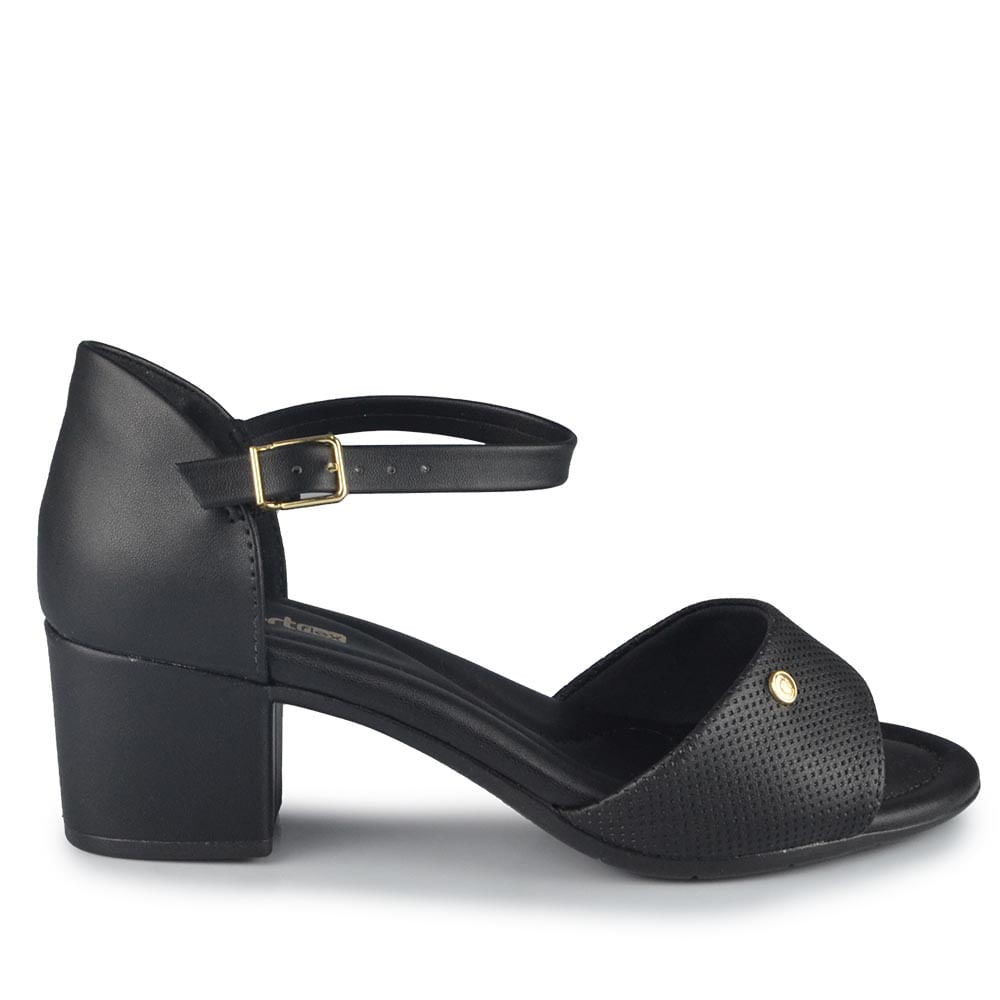 Sandália Salto Baixo Comfortflex Feminina 2557405 - Foto 1