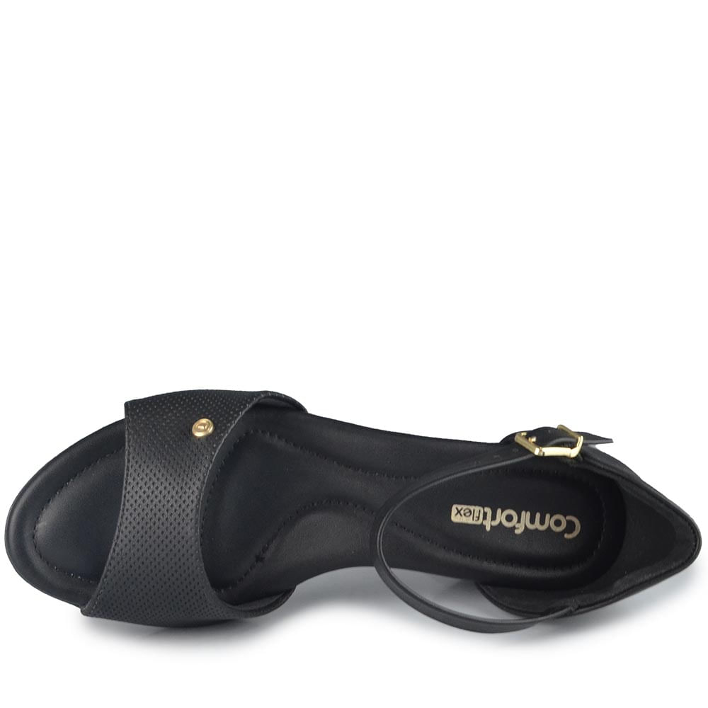 Sandália Salto Baixo Comfortflex Feminina 2557405 - Foto 4