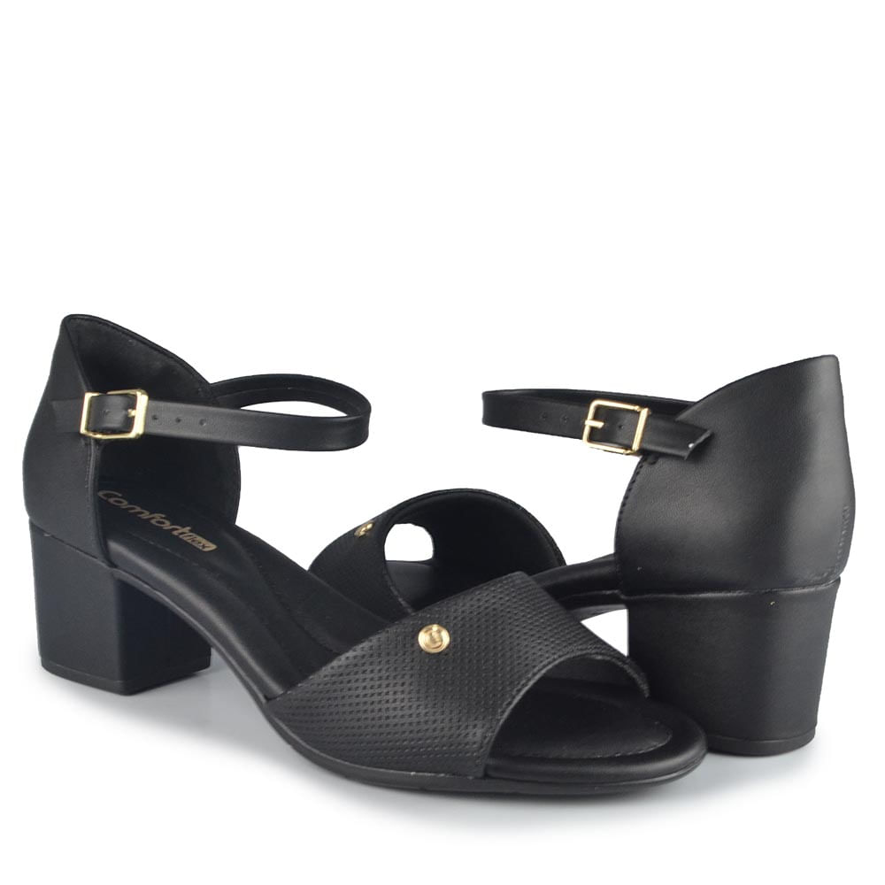 Sandália Salto Baixo Comfortflex Feminina 2557405 - Foto 6