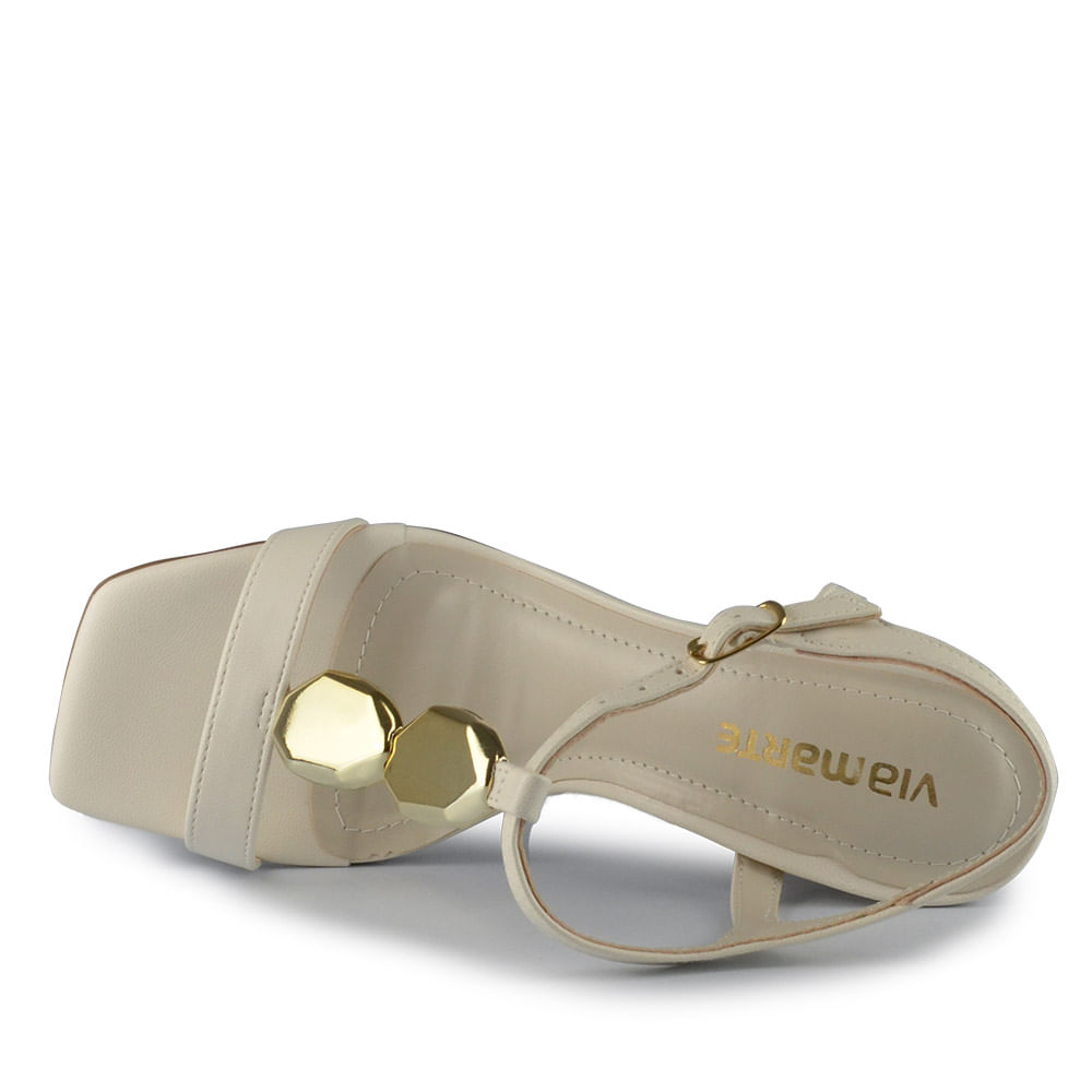 Sandália Salto Alto Via Marte Feminina 150-015-01 - Foto 4