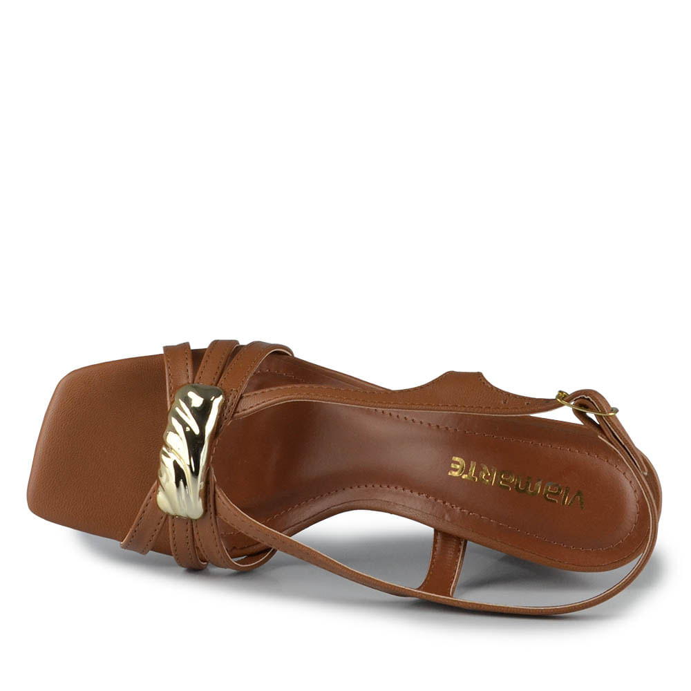 Sandália Salto Alto Via Marte Feminina 150-017-01 - Foto 4